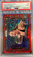2024 Prizm WWE Undertaker Under Card Red Prizm PSA 9