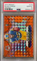 2024 Mosaic Blake Corum Orange PSA 10