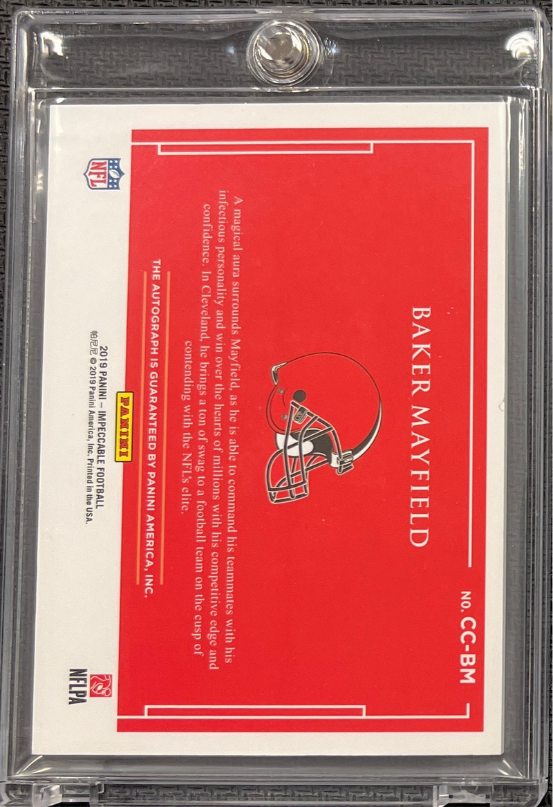 2019 Impeccable Baker Mayfield Canvas Creations Auto /5 (RAW)