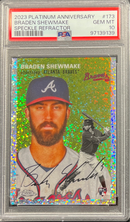2023 Platinum Anniversary Braden Shewmake Speckle Refractor PSA 10