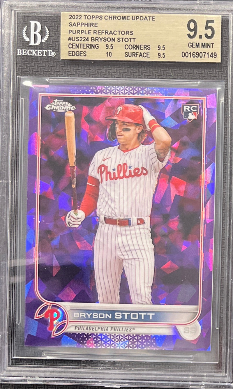 2022 Topps Chrome Update Sapphire Purple Refractor BGS 9.5