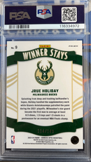 2023 Donruss Optic Jrue Holiday Winner Stays Lime Green PSA 9