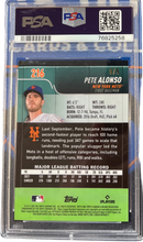 2022 Stadium Club Chrome Pete Alonso Red /5 Refractor PSA 8