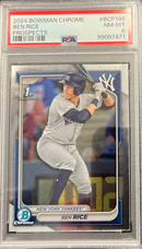 2024 Bowman Chrome Ben Rice Prospects PSA 8
