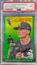 2023 Platinum Anniversary Davis Martin Green Wave Refractor PSA 9
