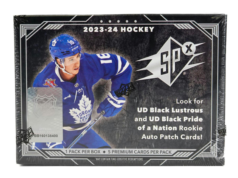 2023/24 Upper Deck SPx Hockey Hobby Box PLEASE MESSAGE FOR PRICE AND AVAILABILITY!