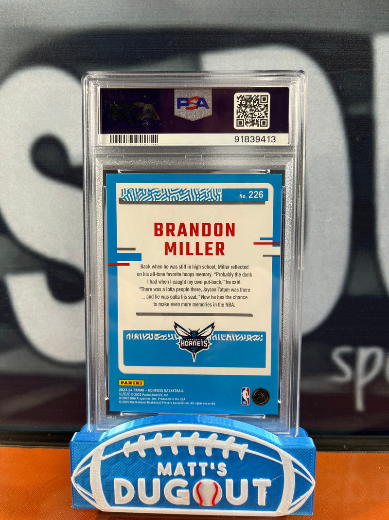 2023 Donruss Brandon Miller Holo Laser Card
