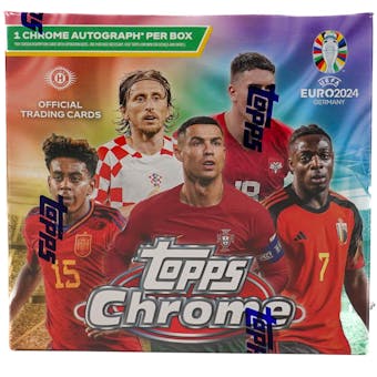 2023/24 Topps Chrome UEFA Euro Soccer Hobby Box