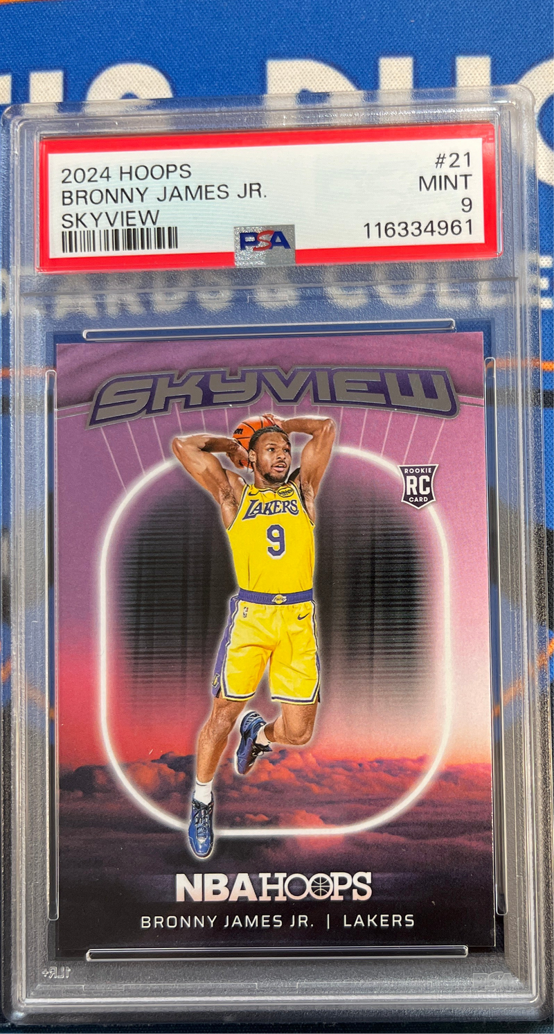 2024 Hoops Bronny James Jr Skyview PSA 9