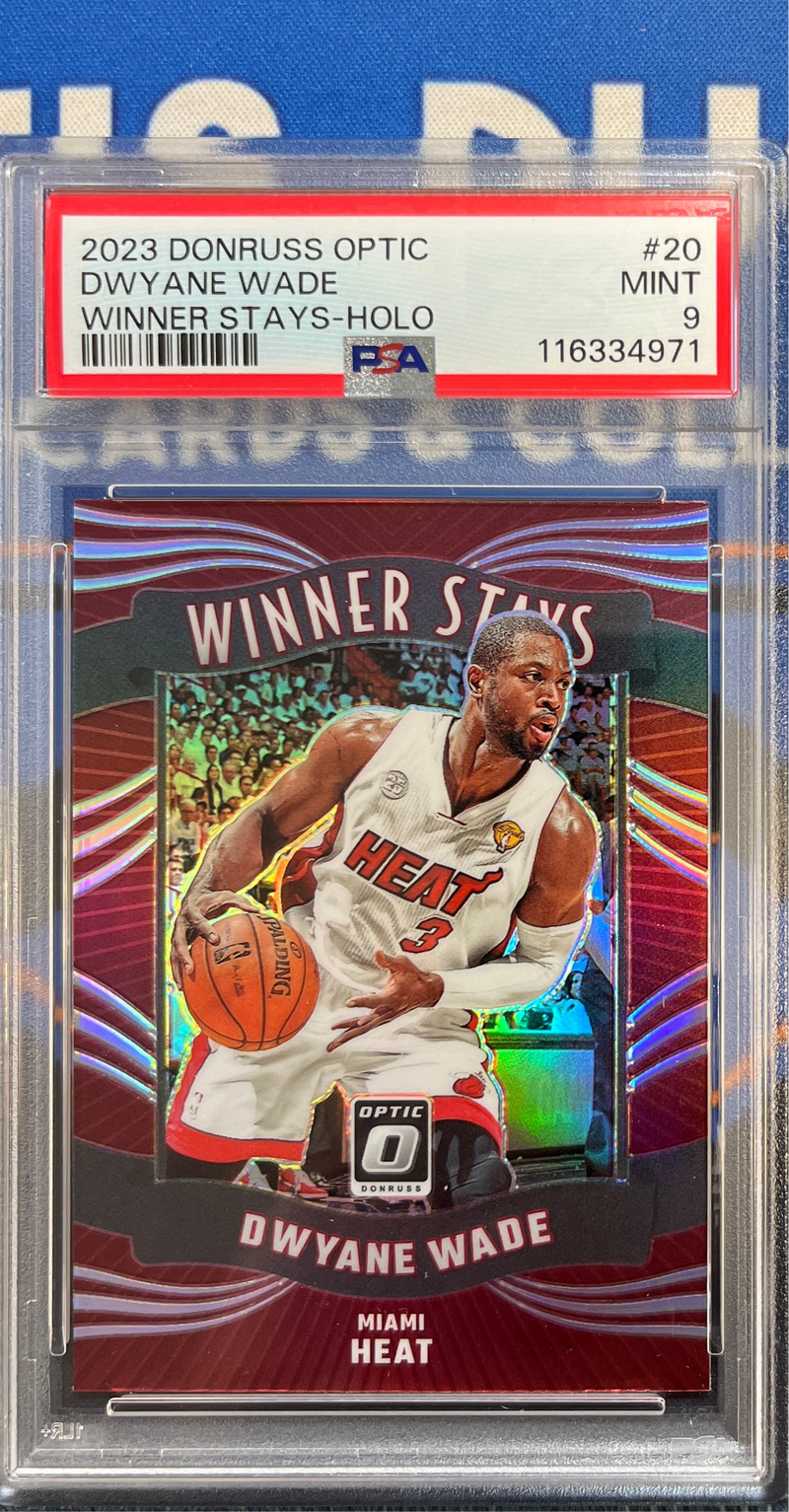 2023 Donruss Optic Dwyane Wade Winner Stays Holo PSA 9