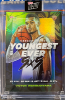2024 Topps Now Victor Wembanyama "Youngest Ever 5X5" Card