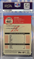 2022 Platinum Anniversary Seth Beer Aqua Lava Refractor PSA 10