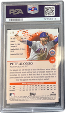 2022 Topps Pristine Pete Alonso Red /5 Refractor PSA 10