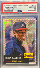 2022 Platinum Anniversary Deon Sanders X-Fractor PSA 10
