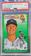2023 Platinum Anniversary Brian Sevven Green Wave PSA 9