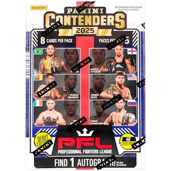 2025 Panini Contenders Professional Fighters League PFL 5-Pack Blaster Box