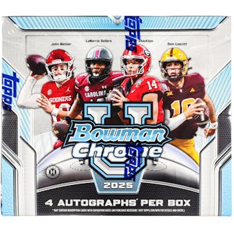 2025 Bowman University Chrome Football Hobby Jumbo Box