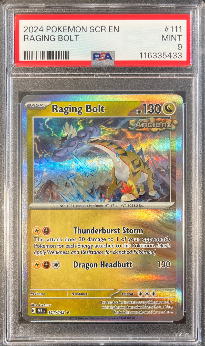 2024 Pokémon Scr En Raging Bolt PSA 9