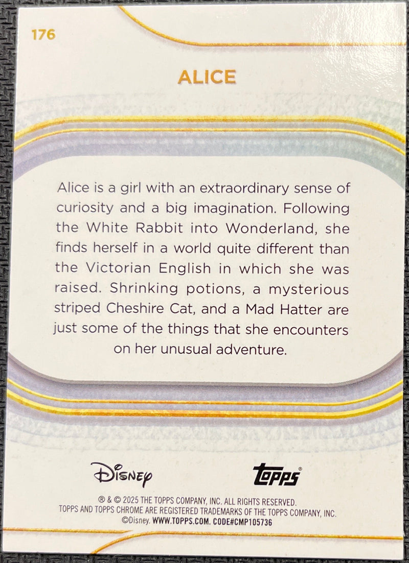 2025 Topps Chrome Disney Alice