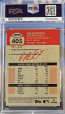 2022 Platinum Anniversary Ryan Mountcastle Yellow Raywave Refractor PSA 9