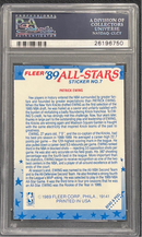 1989 Fleer Stickers Patrick Ewing PSA 8(OC)