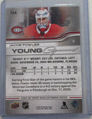 Jacob Fowler 2025-26 Upper Deck Extended Series Young Guns Exclusives /100