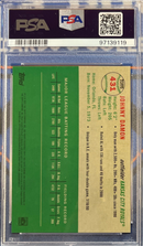 2023 Platinum Anniversary Johnny Damon Blue Mini Diamond Refractor PSA 10