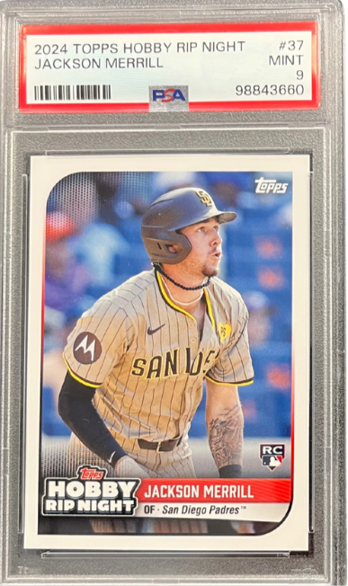 2024 Topps Hobby Rip Night Jackson Merrill PSA 9