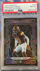 2023 Obsidian Emmanuel Forbes Electric Etch Red PSA 8