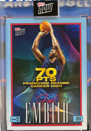 2024 Topps Now Joel Embiid "70 PTS Franchise Record Career High" Card