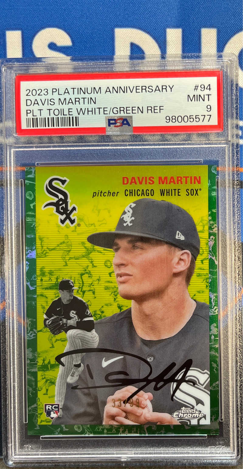2023 Platinum Anniversary Davis Martin Toile White/Green Ref PSA 9