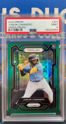 2024Prizm Junior Caminero Green Prizm PSA 9