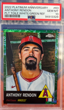 2022 Platinum Anniversary Anthony Rendon Toile/White/Green Refractor PSA 10