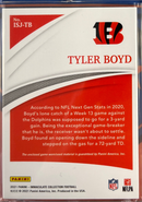2021 Panini Immaculate Tyler Boyd The Standard Jumbo Parch /10 (RAW)
