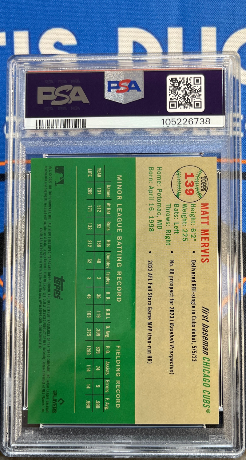 2023 Platinum Anniversary Matt Mervis Toile Cream/Rose Gold Ref PSA 9
