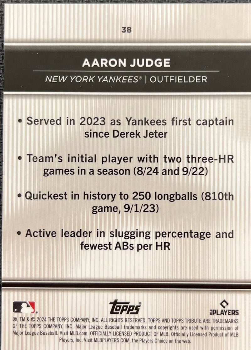 2024 Topps Tribute Aaron Judge card