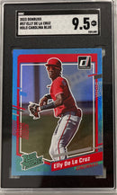 2023 Donruss Elly De La Cruz Holo Carolina Blue SGC 9.5