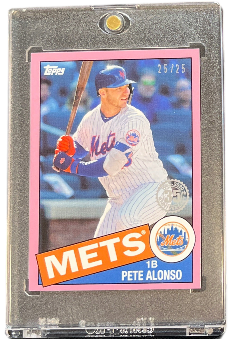 2020 Topps 1985 35th Anniversary Pete Alonso MINI Pink /25