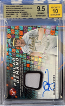 2022 Topps Pristine Mark McGwire Popular Demand Auto Relic Orange 18/25 BGS 9.5