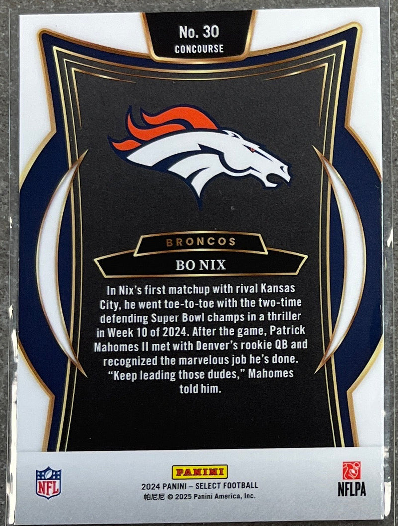 2024 Panini Select - Bo Nix Base Concourse