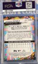 2024 Topps Finest Ceddanne Rafaela Green Refractor PSA 10
