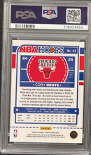 2024 Hoops Coby White Premium Prizms Blue wave /99 PSA 10