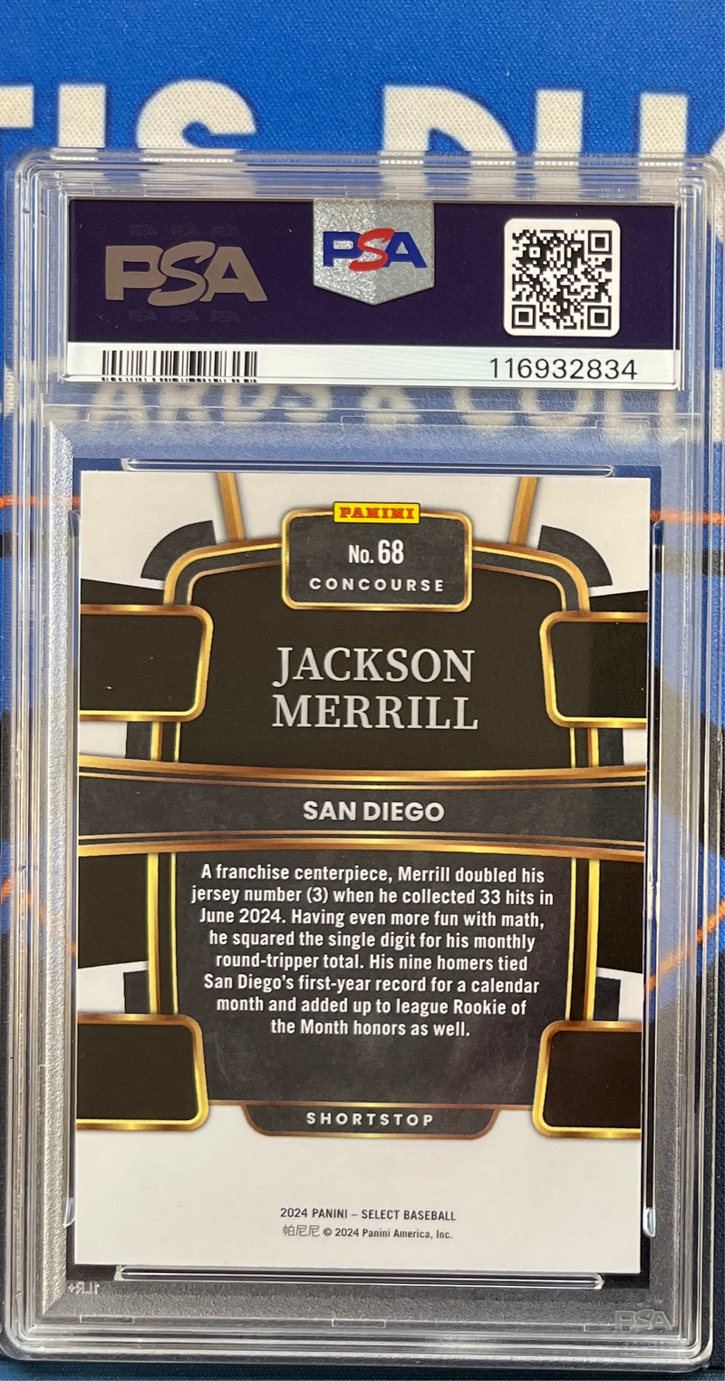 2024 Select Jackson Merrill Concourse PSA 7