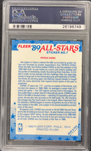 1989 Fleer Stickers Patrick Ewing PSA 8(OC)