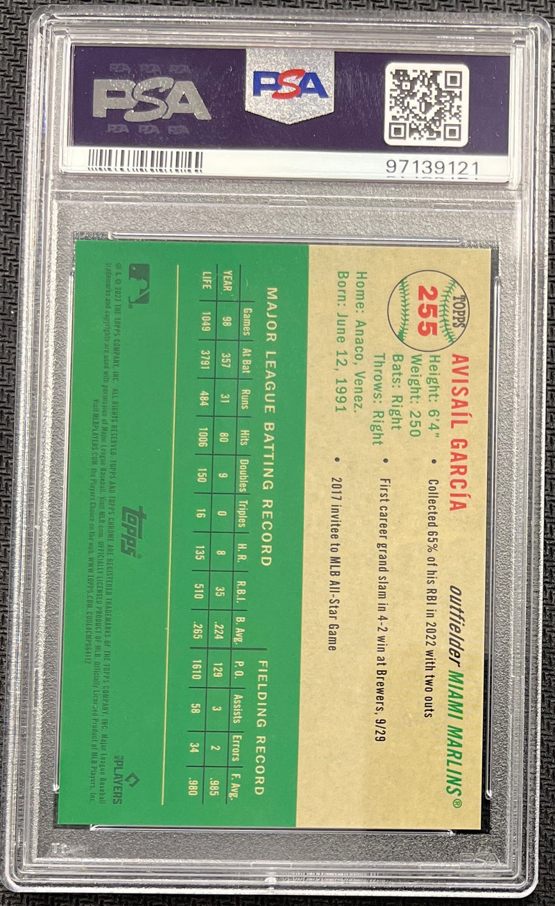 2023 Platinum Anniversary Avisail Garcia Gols Wave Refractor PSA 10