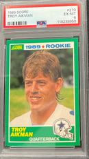 1989 Score Troy Aikman PSA 6