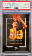 2024 Topps Now Victor Wembanyama PSA 10