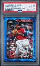2024 Topps Chrome Emmanuel Clase Blue Sonar Refractor/125 PSA 10
