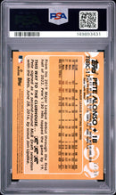 2023 Topps Silver Pack 1988 Chrome Promo T88C17 Pete Alonso Gold Refractor /50 PSA 9