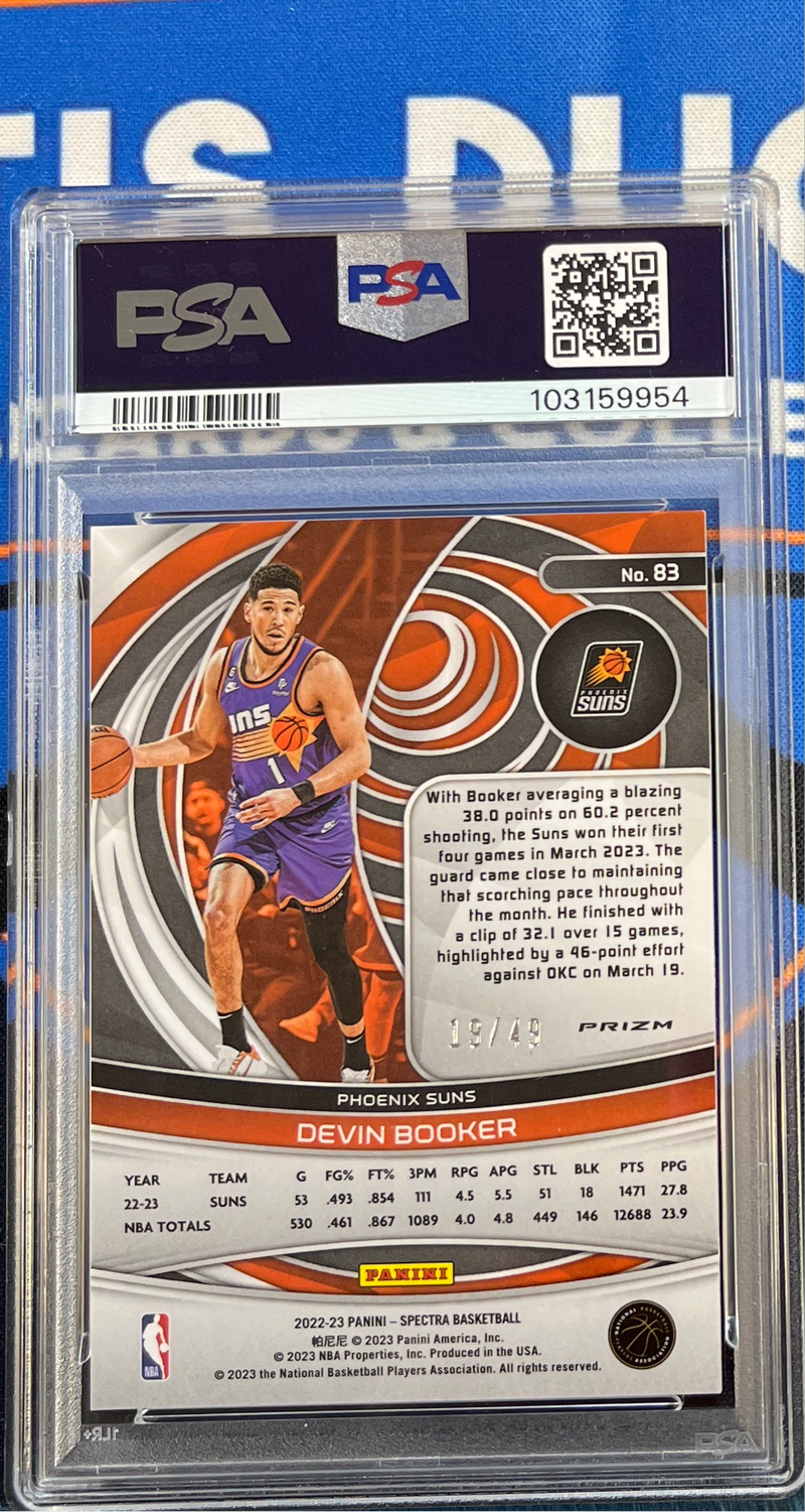 2022 Spectra Devin Booker Astral PSA 10